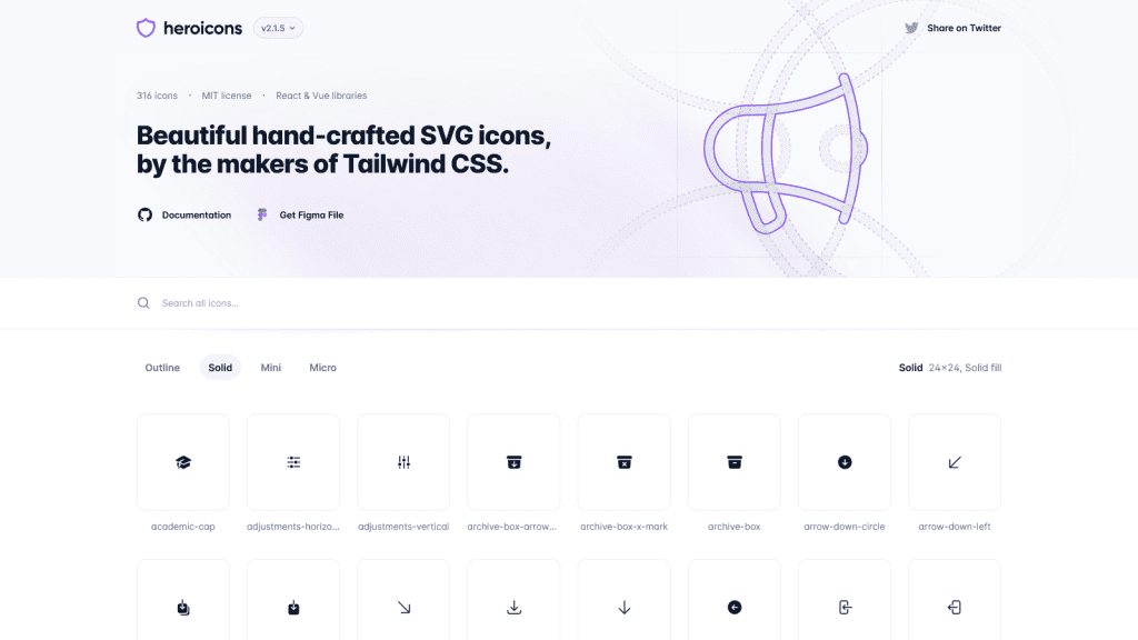 Heroicons - Beautiful hand-crafted SVG icons, by the makers of Tailwind CSS.