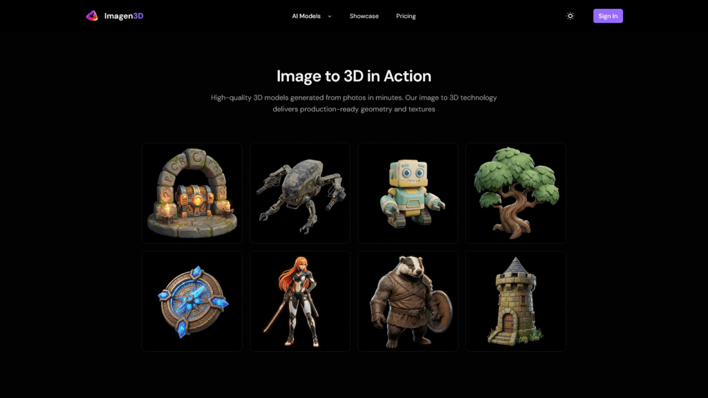 Image to 3D - Instantly convert images to 3D models with industry-leading topology and PBR texture maps.