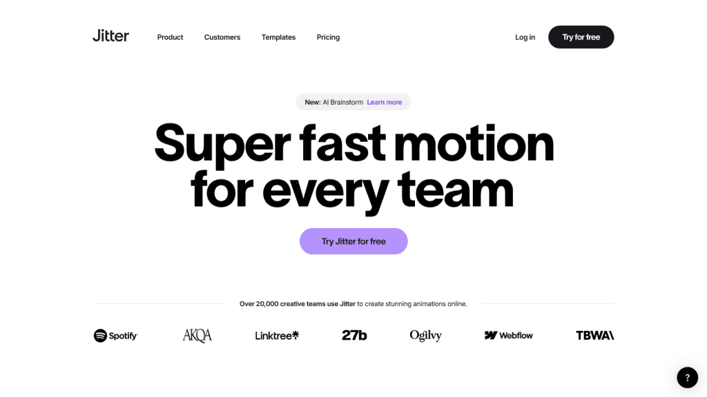 Jitter - A fast and simple motion design tool on the web.