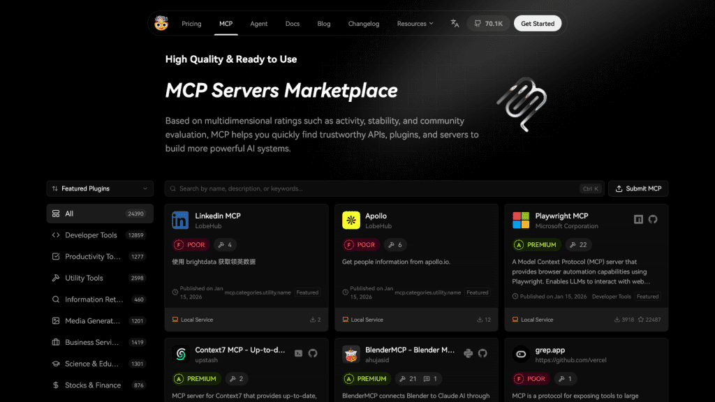 LobeHub - Engineer Agent functionalities tailored to your private desires, tackle challenges, boost productivity, and navigate the frontier of workflow in LobeHub.