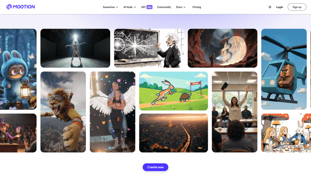 Mootion - Turn your ideas into visual stories.