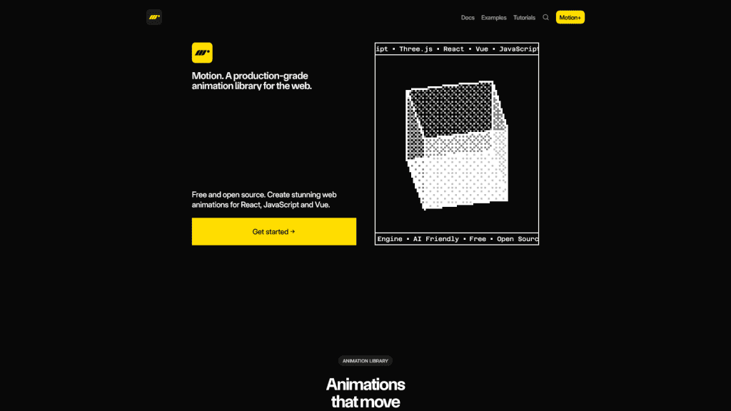 Motion - A production-grade animation library for the web.