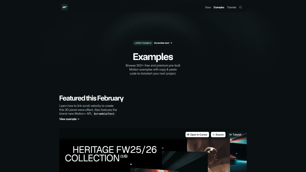 Motion - A production-grade animation library for the web.