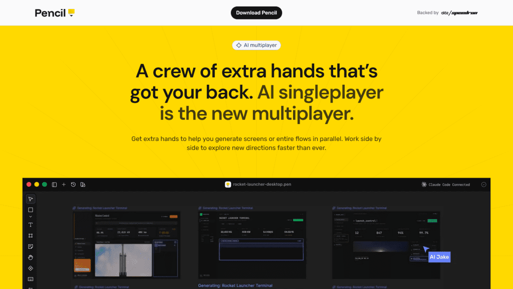 Pencil - Pencil is agent driven MCP canvas built around open design format that lives in your codebase.