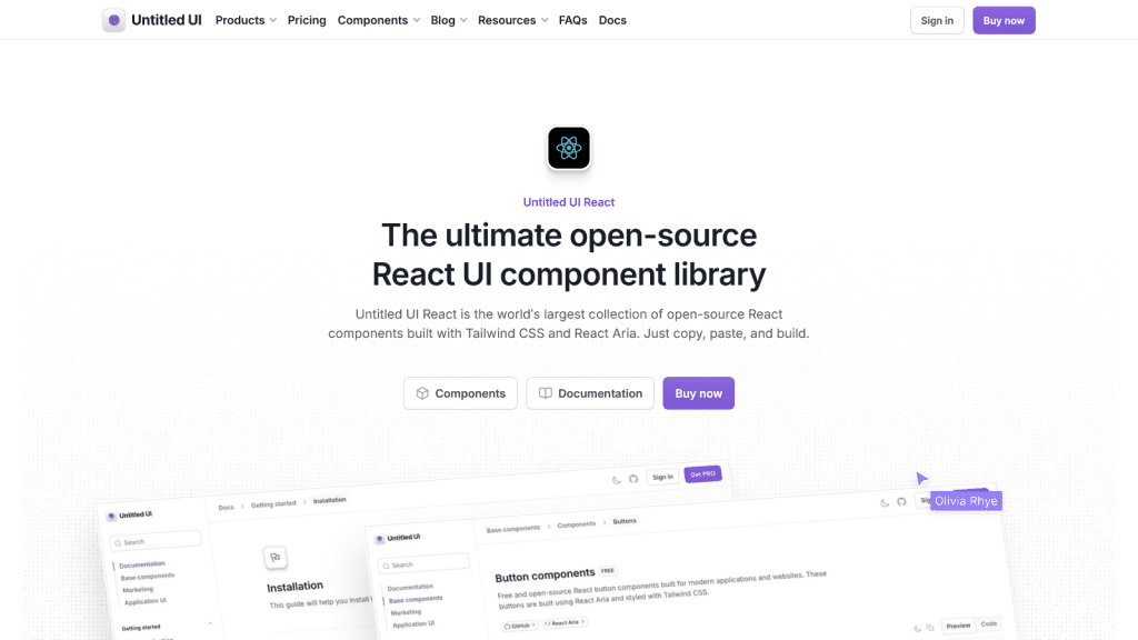 Untitled UI - The ultimate Figma UI kit and React component library.