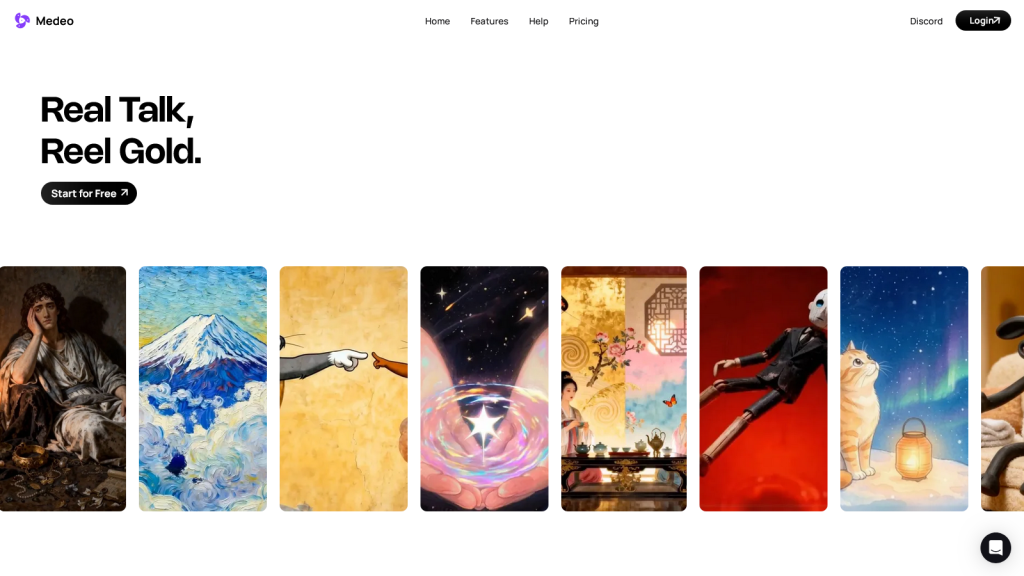 Medeo - Make great videos by chatting with AI, One Click toPro Videos.